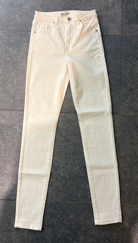 Witte jeans straight-model Witte jeans straight-model