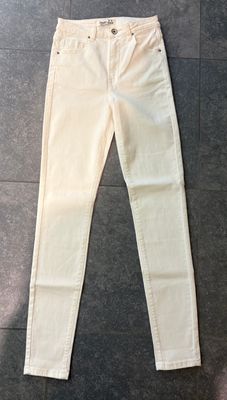 Witte jeans straight-model