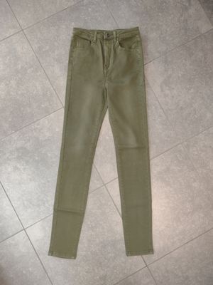 Kaki skinny jeans