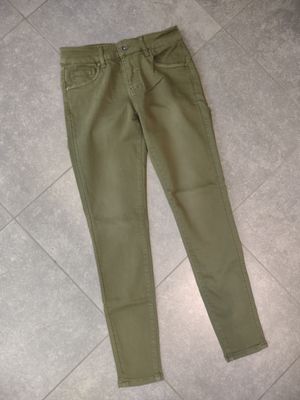 Kaki skinny jeans
