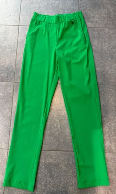 Groene geklede broek smalle pijpen