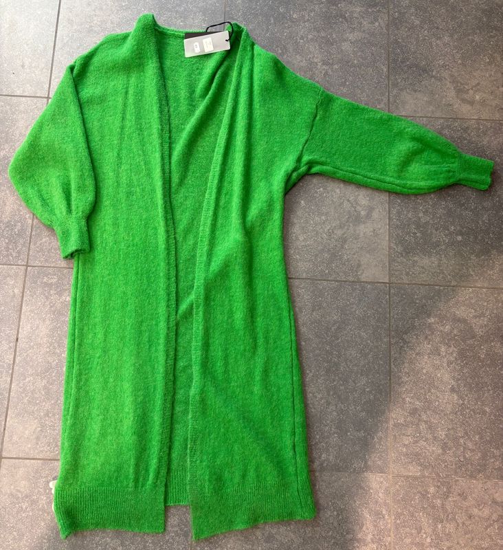 Lange groene gilet