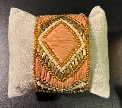 Bohemian armband met beige