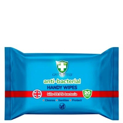 **2 for £1**Anti bacterial handy wipes BBE 03/2003