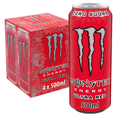 Monster EnergyUltra Red 4pk