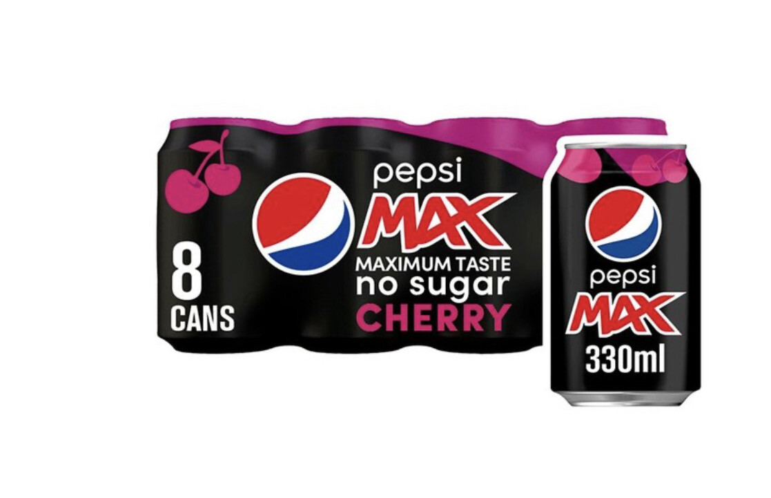 Pepsi Max Cherry PM £3.19 6x330ml BBE-01/24