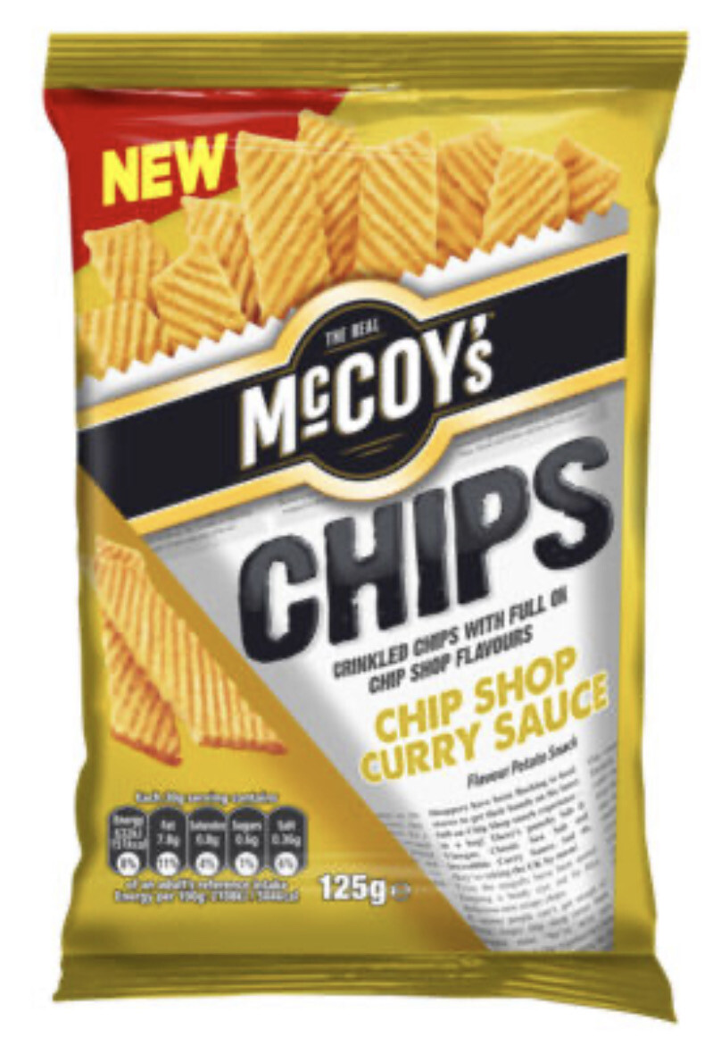 McCoys R/Cut Chip Shop Curry 6pk BBE-12/23