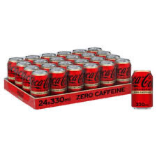 Coke Zero Caffeine Free 24x330ml  BBE-10/23