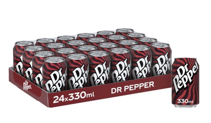 Dr Pepper Zero Can 24x330ml BBE-10/23