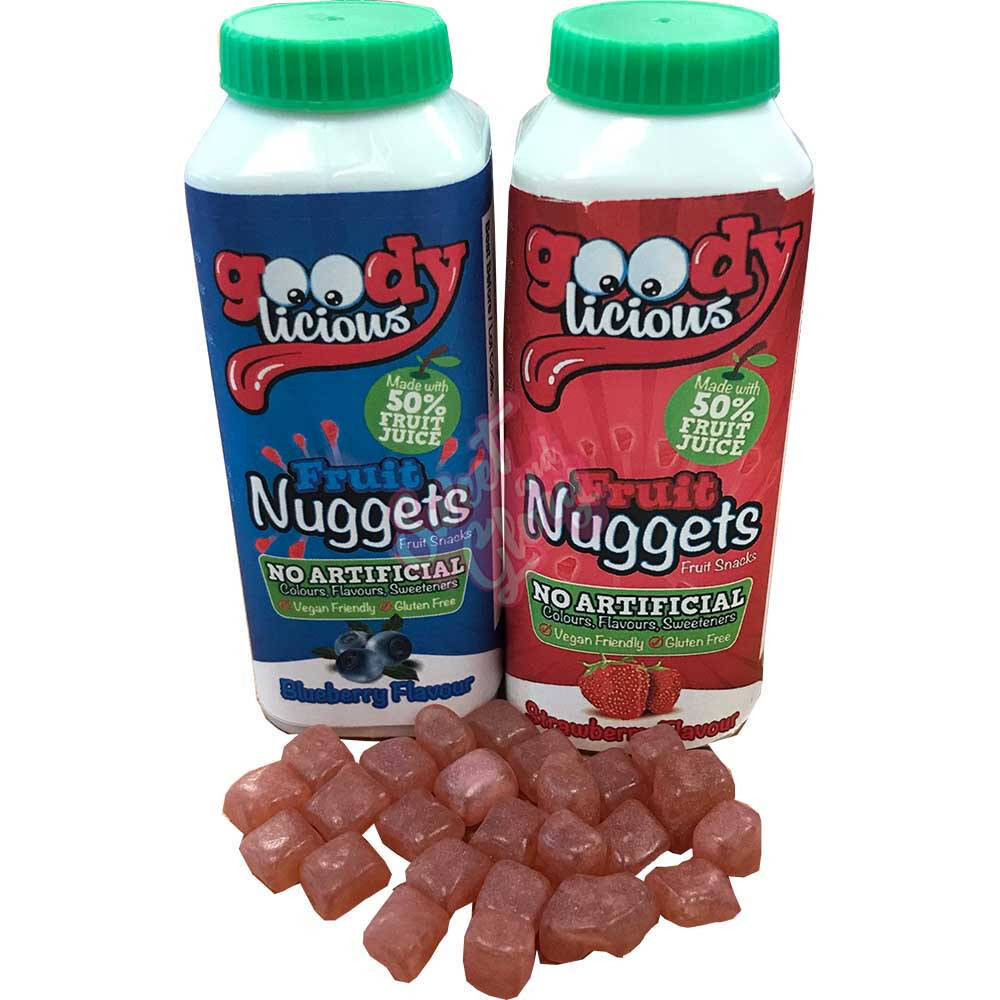 Goodylicious Fruit Nuggets 43g 1x Strawberry & 1x Blueberry 31/10/2023
