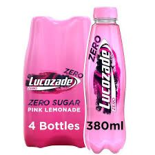 Lucozade Pink Lemonade 4x380ml 01/25
