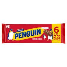 McVities Penguins PM£1.25 6pk 01/25