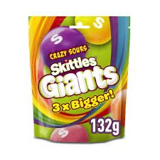 Skittles Giants Sours 132g 20/01/25