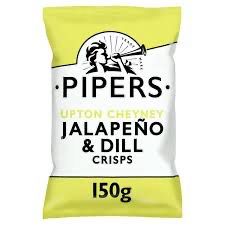 Pipers Upt/Chey/Jalape/Dill150g 12/24