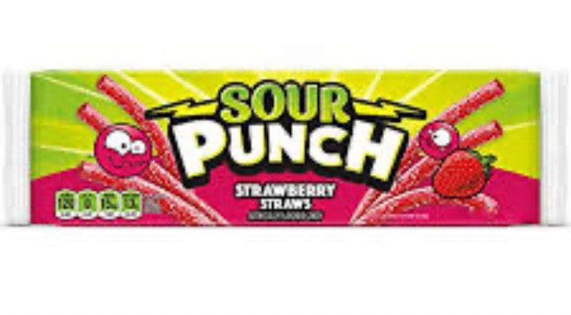 2 For £1 Sour Punch Strawberry Straws BBE 8/24