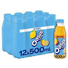 Oasis Exotic Fruits Zero 12x500ml 31/03/25