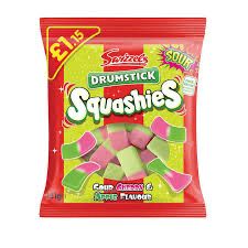 2 For £1.50 Swizzels Drumstick Squashies Sour ) PM£1.15 BBE 31/05/2025