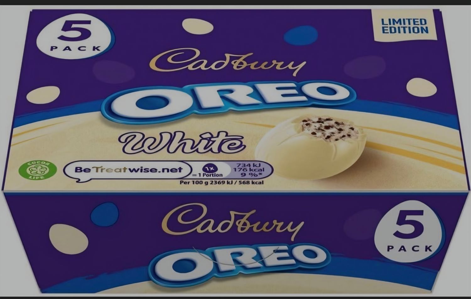 Cadbury oreo white eggs 07/25