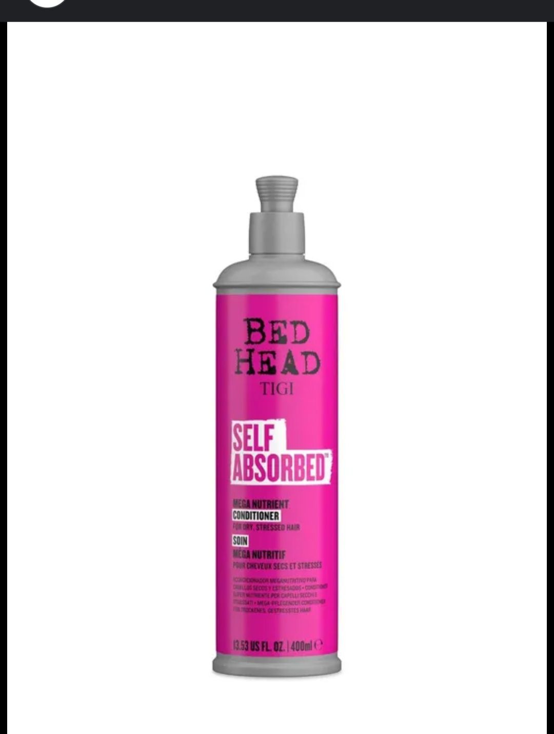 Bed hair Self-Absorbed Nourishing Stressed Hair &#39;Conditioner&#39;