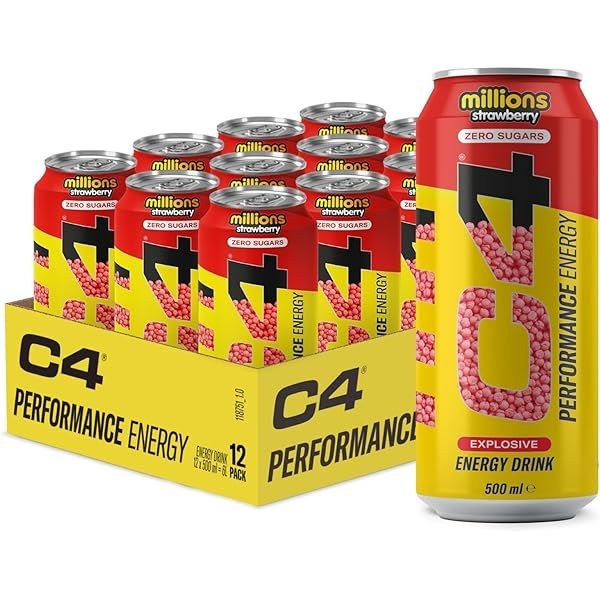 C4 millions strawberry 12x500ml 08/25