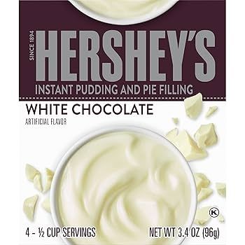 Hersheys White Chocolate Instant Pudding 03/25