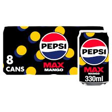 Pepsi Max Mango 8x330ml 31/05/25