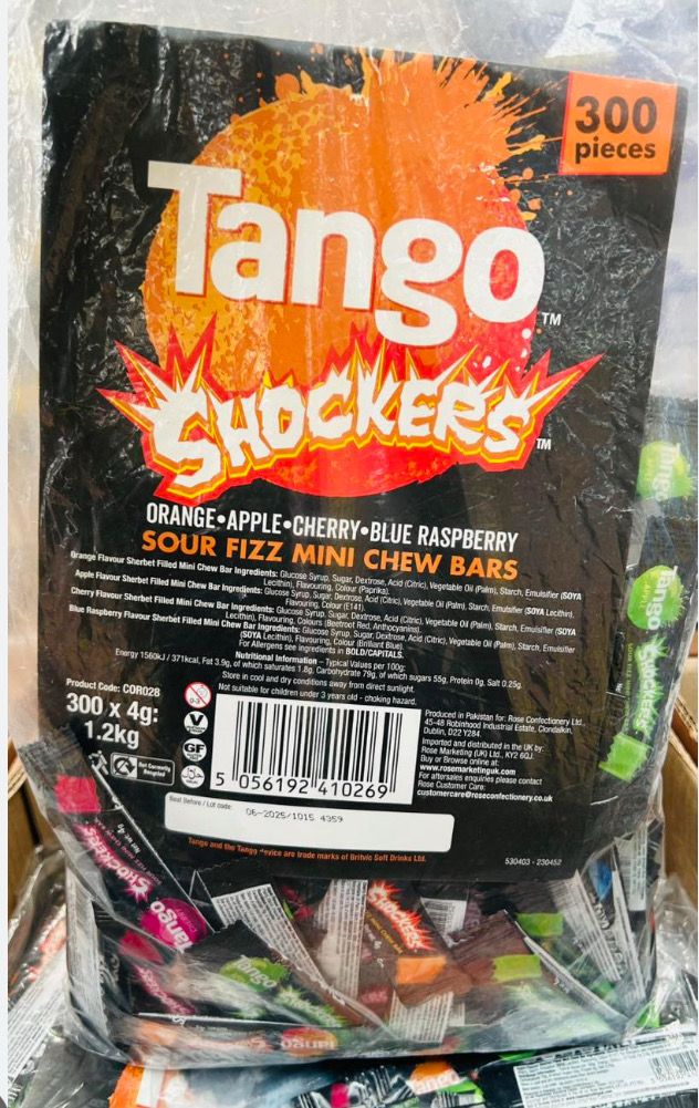 Tango Shockers 300 Piece Assortments 2KG BBE 06/25