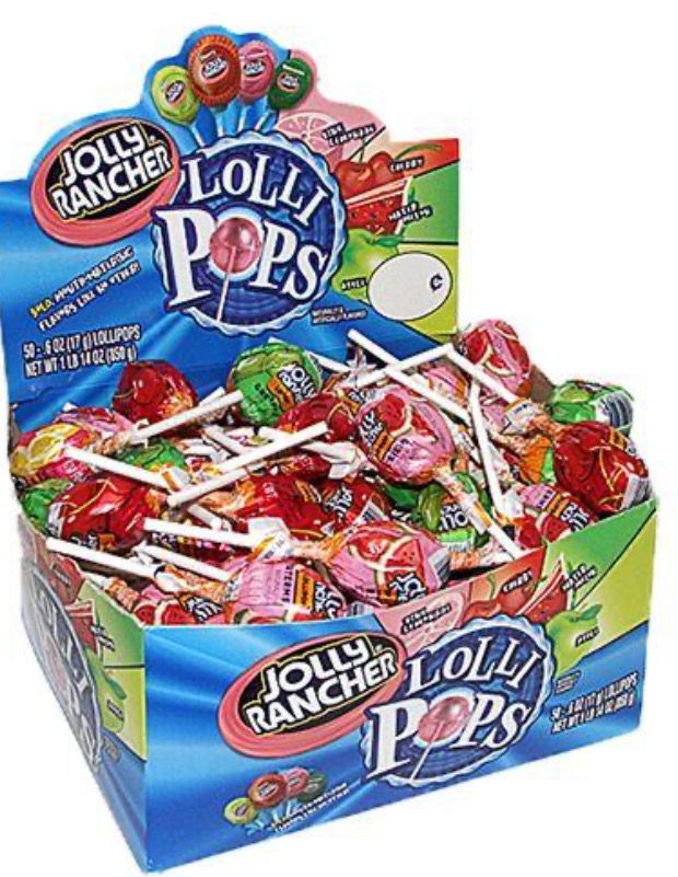 Jolly Rancher Lollipop 50pc Case BBE 08/25