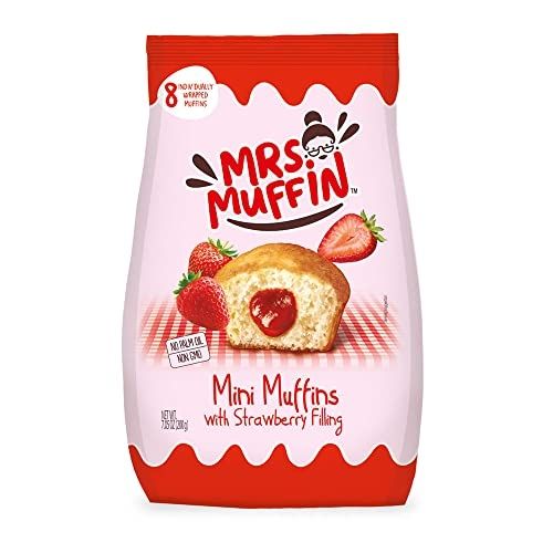 Mrs muffin mini muffins with strawberry jam filling 06/26