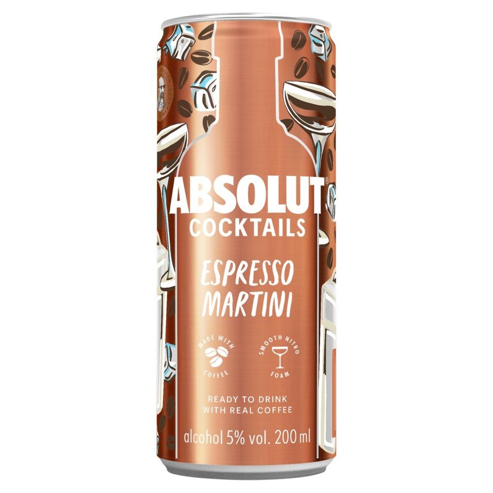 Absolut Cocktails Espresso Martini 12x200ml 11/24