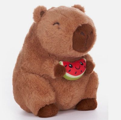 Capybara With Watermelon Plush Capybara With Watermelon Plush