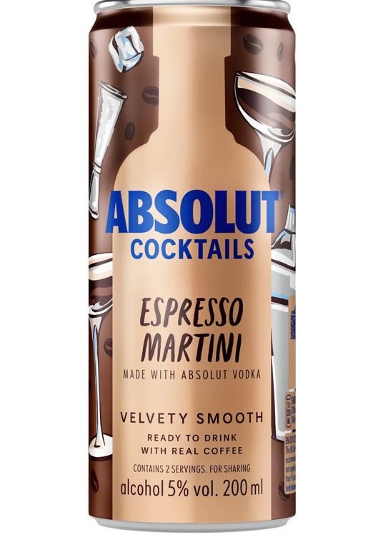 2 FOR £1 ABSOLUT ESPRESSO MARTINI SINGLE CANS