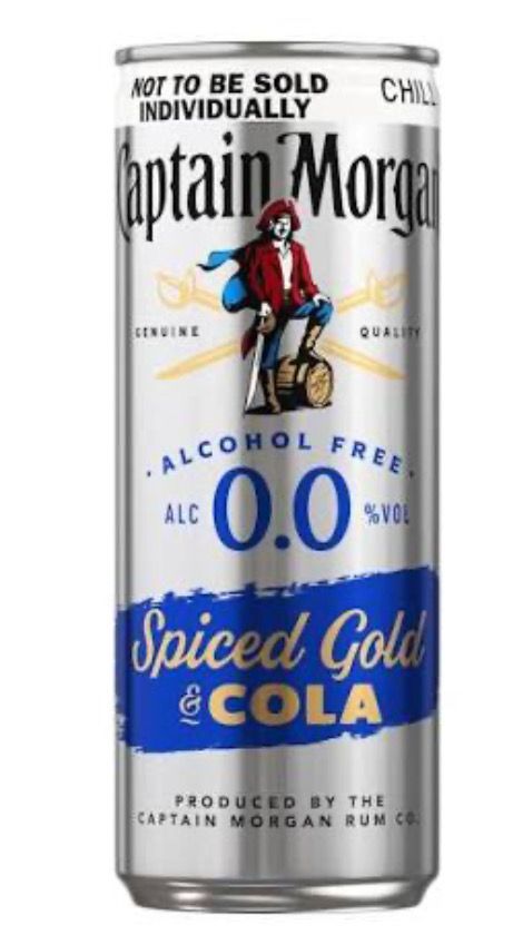2 FOR £1 CAPTAIN MORGANS SPICED GOLD&amp;COLA 0% SINGLE CAN