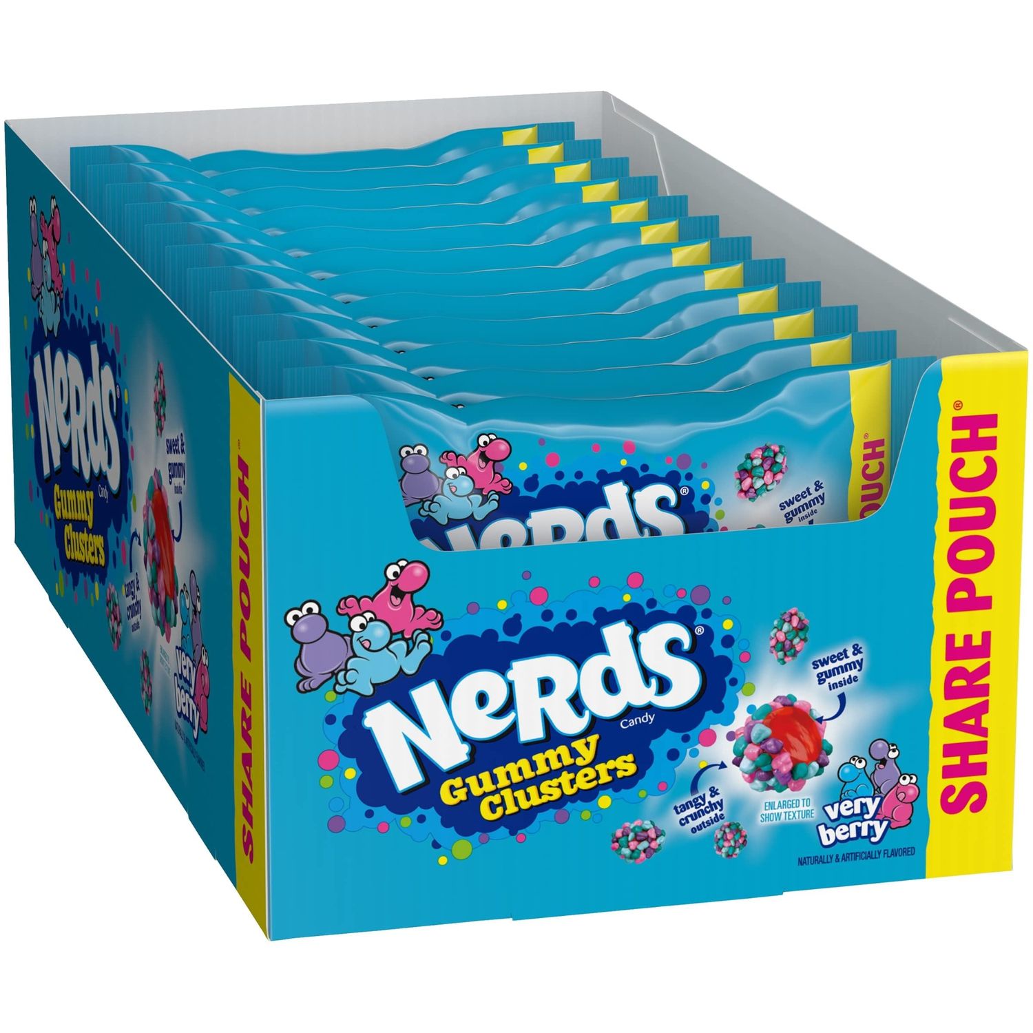 Nerds gummy clusters very berry 12pk