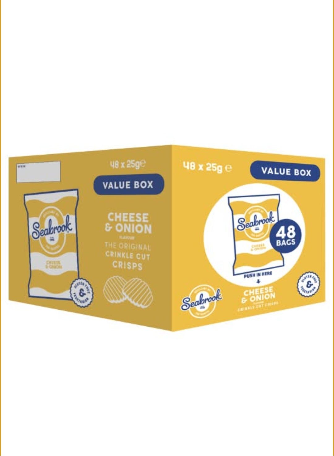Seabrooks Cheese/Onion 48x25g 06/09/25