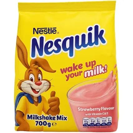Nesquick Strawb Milkshake Mix 700g 5/26