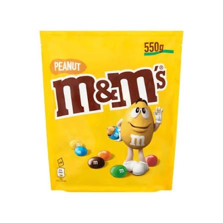 M&amp;M Peanut 550g 05/10/25