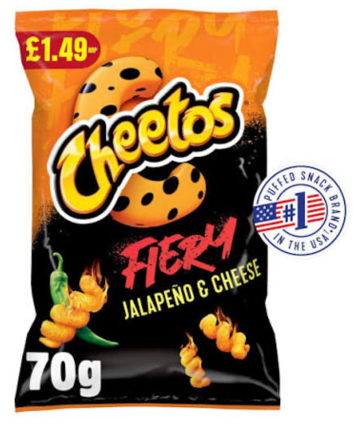 Cheetos Fiery Jalapeño& Cheese Cheetos Fiery Jalapeño& Cheese