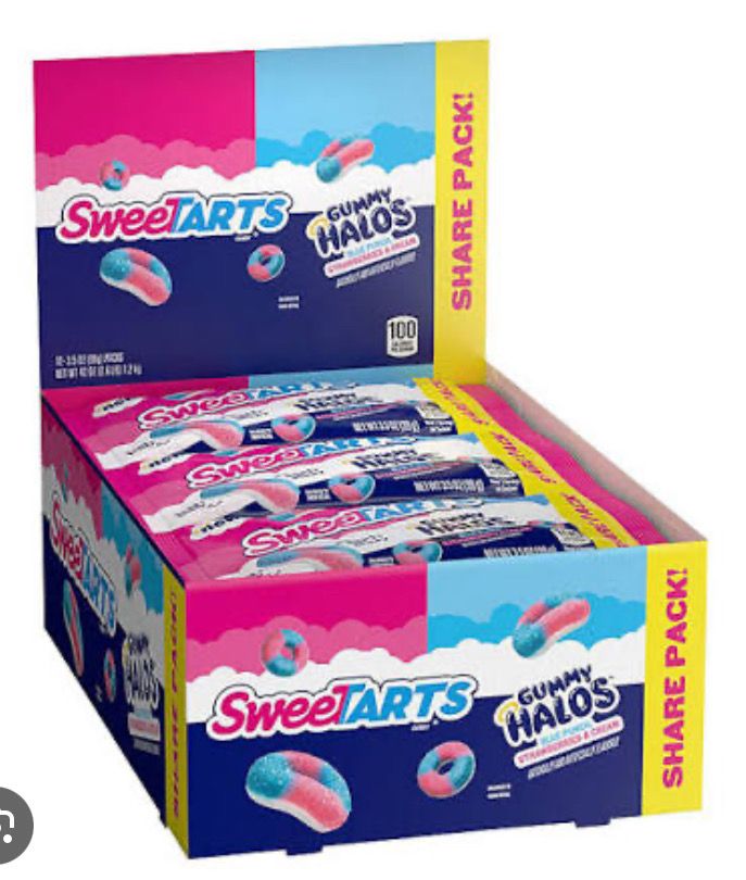 Sweet tart Gummy Halo X12 99g Bags BBE 5/25 Sweet tart Gummy Halo X12 99g Bags BBE 5/25