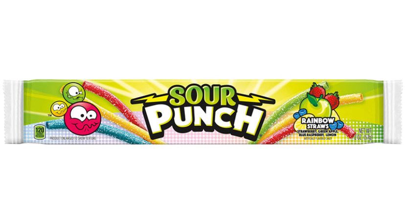 3 For £1 Sour Punch Rainbow Straws