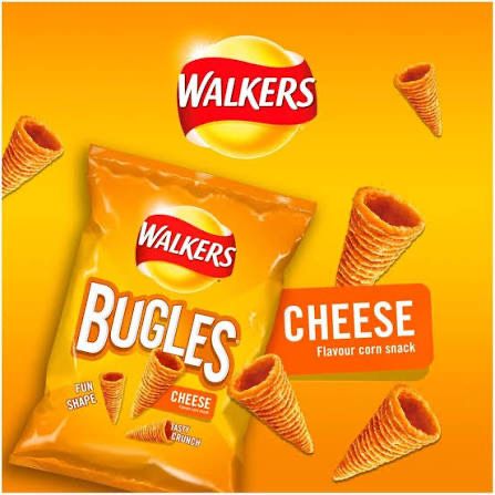Walkers Bugles Cheese 110g 11/10/25 Walkers Bugles Cheese 110g 11/10/25