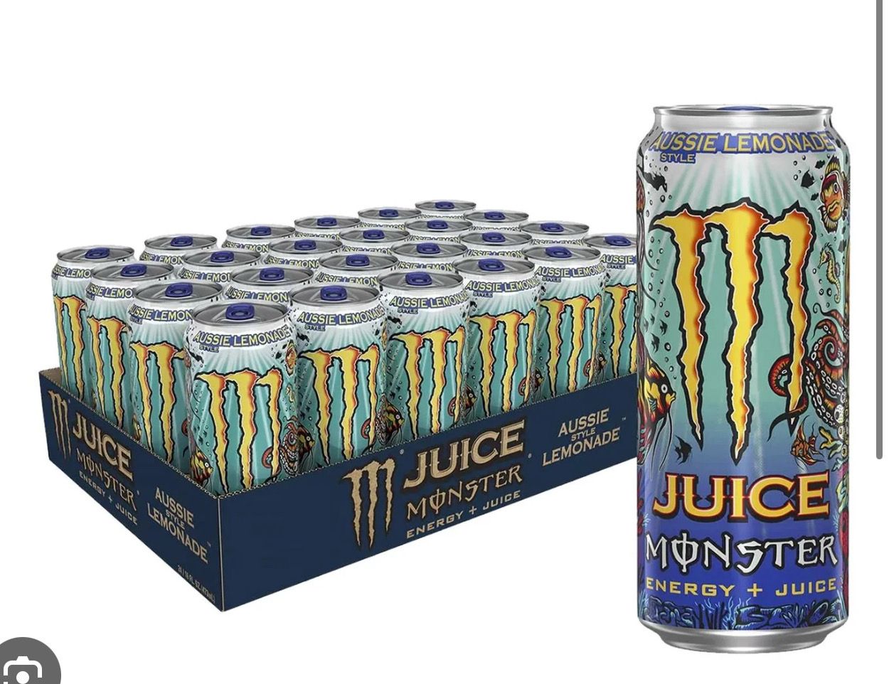 Monster Aussie Lemonade 24x500ml 04/09/25