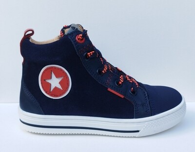 Acebos hoge schoen donkerblauw