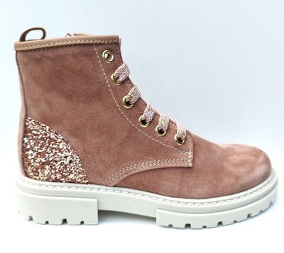 CB bottine oud roze glitter