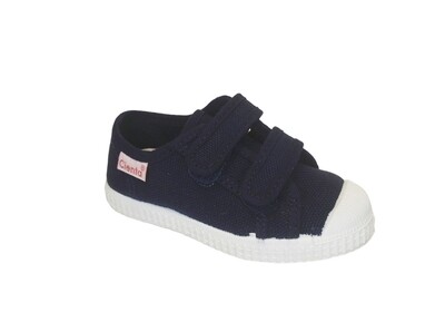 Cienta &#39;snoepsneaker&#39; donkerblauw velcro