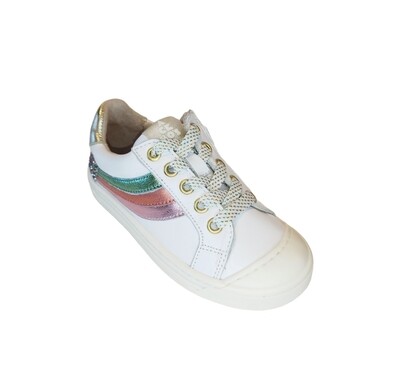 Acebos lage sneaker wit glitter hart