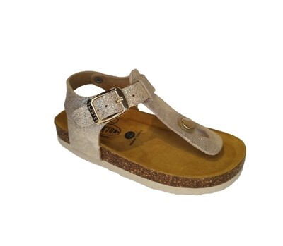 Plakton sandaal meisje beige/ goud