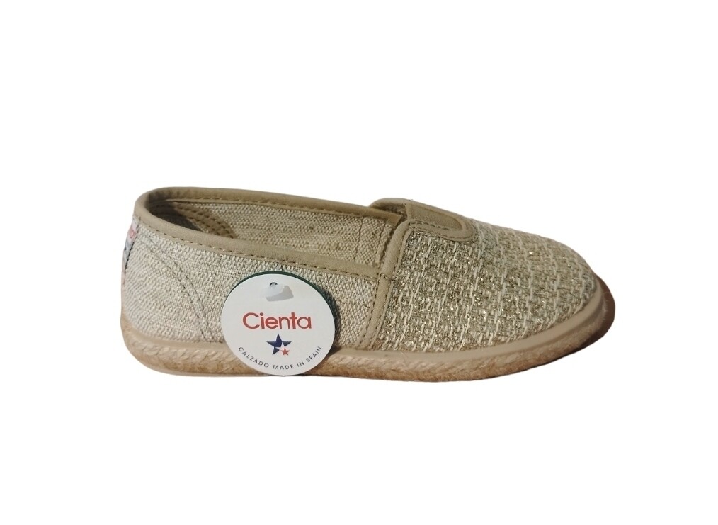 Cienta espadrille goud