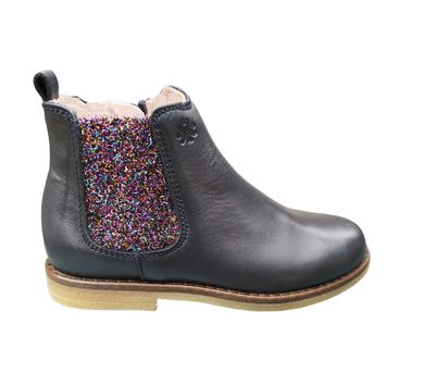 Acebos laarsje donkerblauw met glitter detail