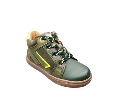 Acebos sneaker kaki met fluo detail
